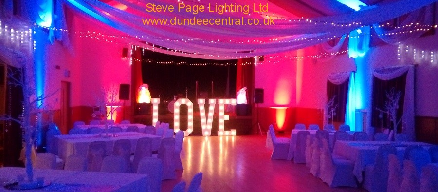 wellbank wedding lighting hire
